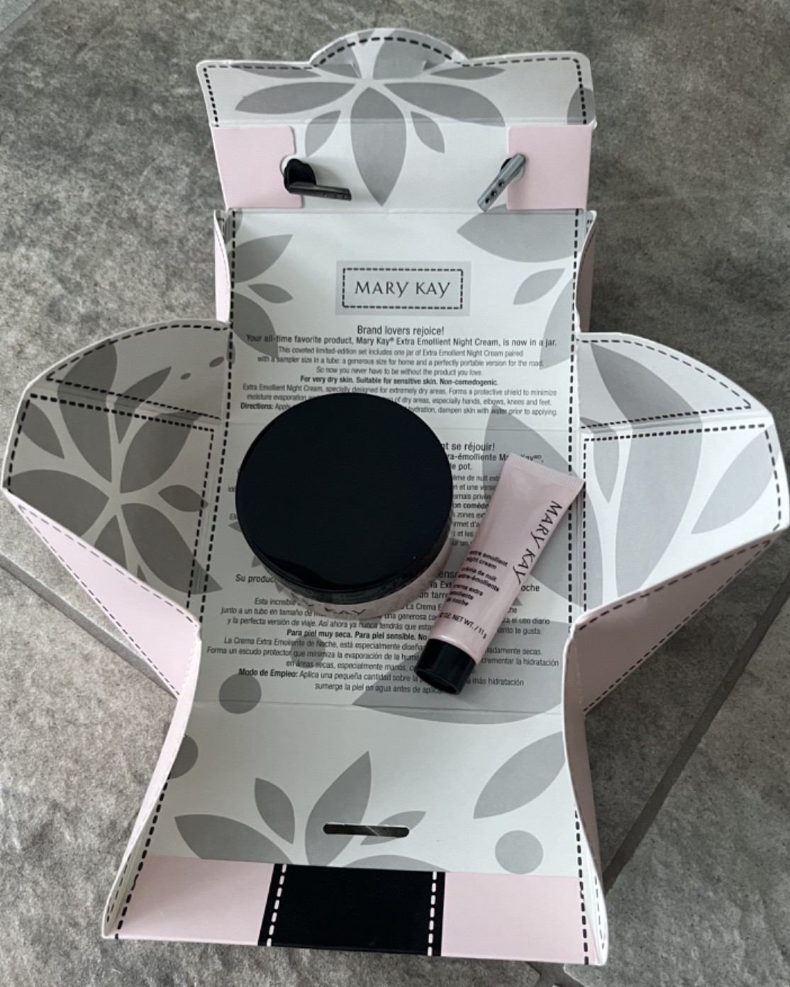 *RARE* MARY KAY Extra Emollient Night Cream GIFT SET 2.4oz + .42oz