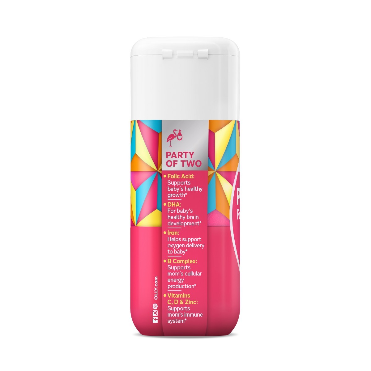 OLLY Ultra Strength Prenatal Multivitamin Softgels with Folic Acid + DHA – 60ct: