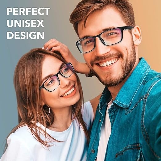 Stylish Blue Light Blocking Glasses for Women & Men – Helps Reduce Glare & Digit