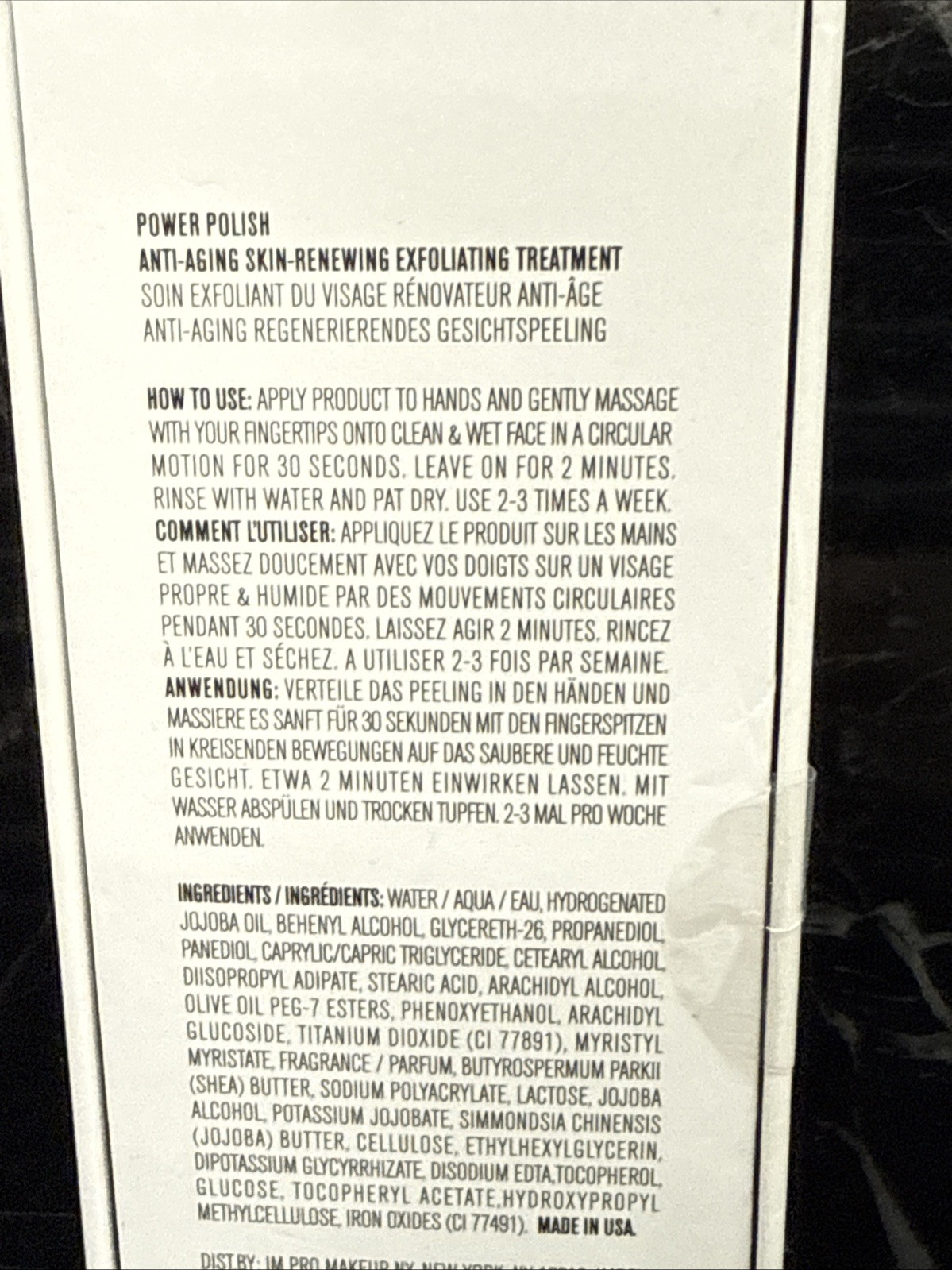 IL Makiag Power Polish Exfoliator New No Box