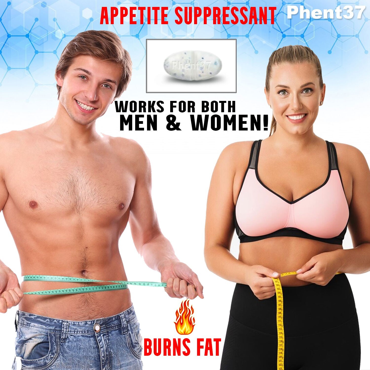 1 Bottle – Phent37 – Diet Pills Fat Burner, Weight Loss Formula