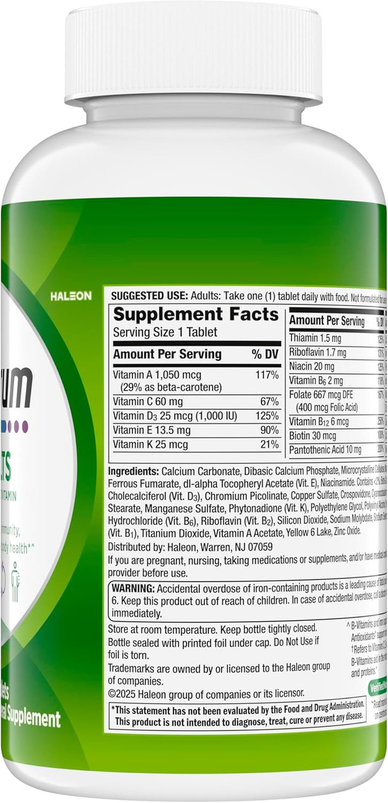 Centrum Adult Multivitamin/Multimineral Supplement with Antioxidants – 200 Count
