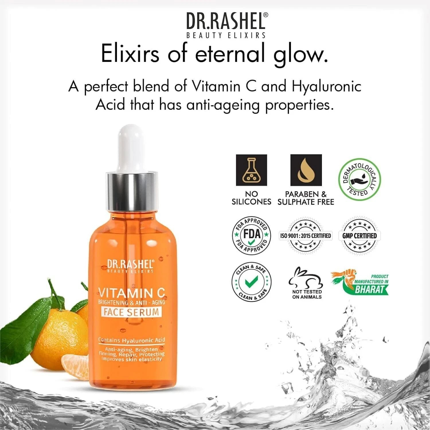DR.Rashel Vitamin C Serum for Face, Pore Minimizing Face Serum for Anti Aging