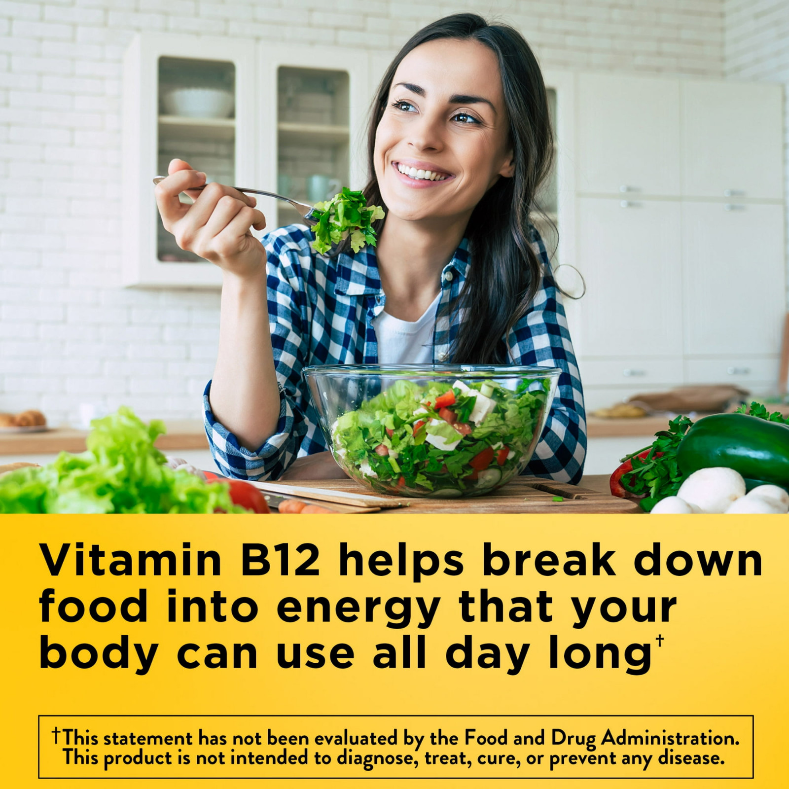 Nature Made Vitamin B12 1000 Mcg, Easy to Take Sublingual B12- 60 Count