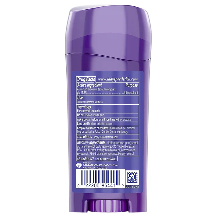 6 Pack Lady Speed Stick Invisible Dry Antiperspirant Deodorant, 2.3oz