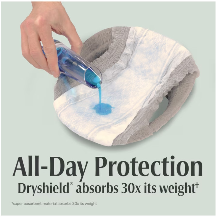 Depend Fresh Protection Incontinence Underwear for Men, Adult, L, 72 Count