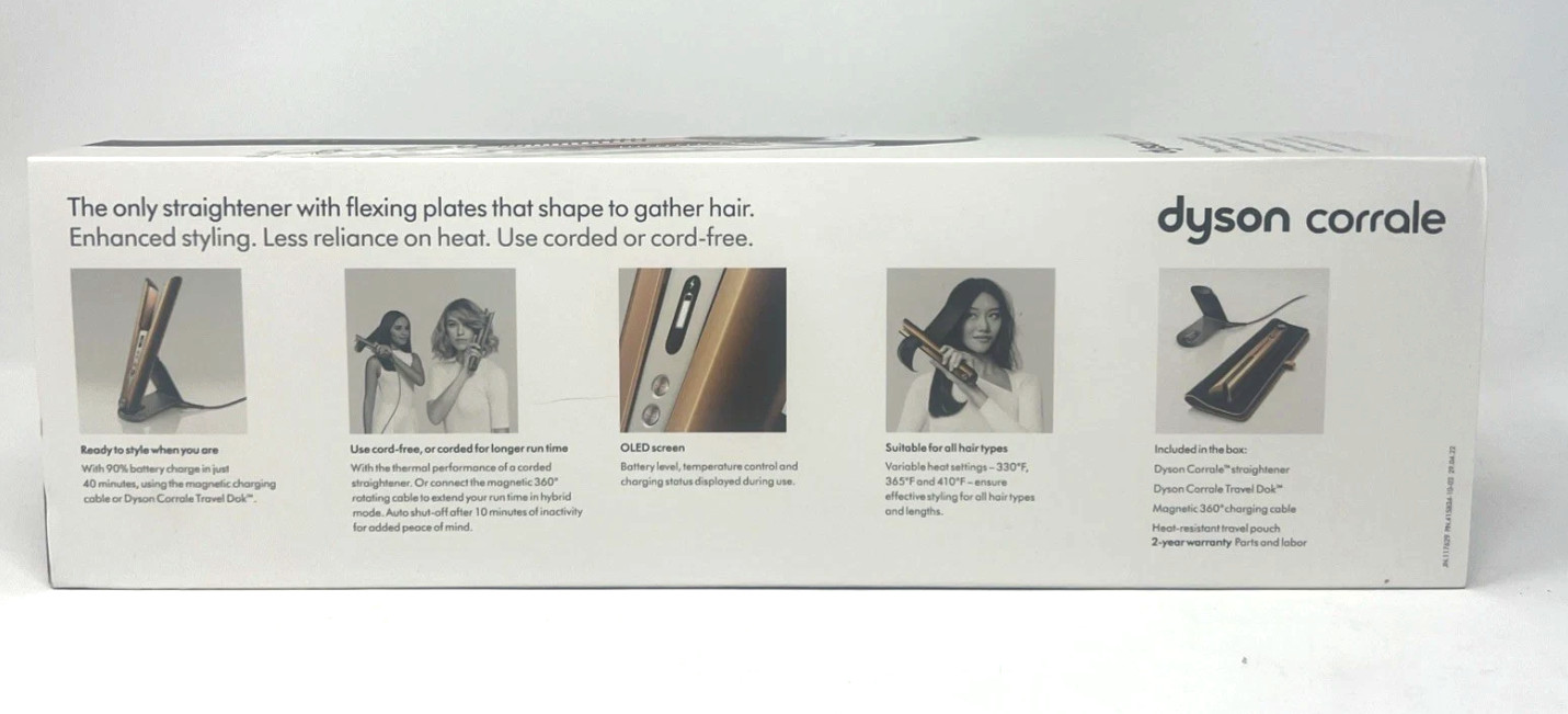 Dyson Corrale Hair Straightener Nickel/Copper – Brand New