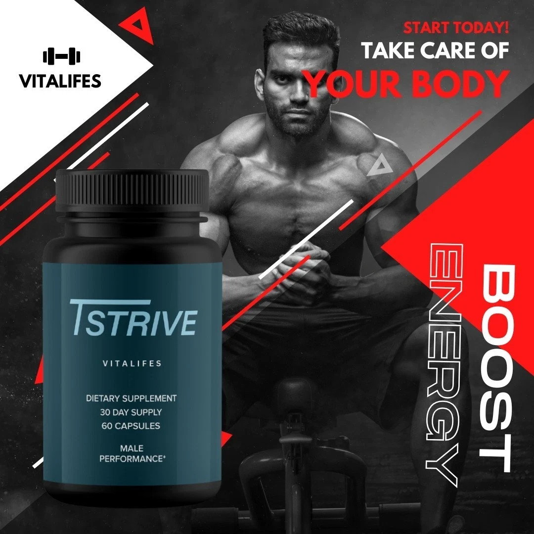 (5 Pack) Tstrive Advanced Male Support Performance Supplement 300 Capsules