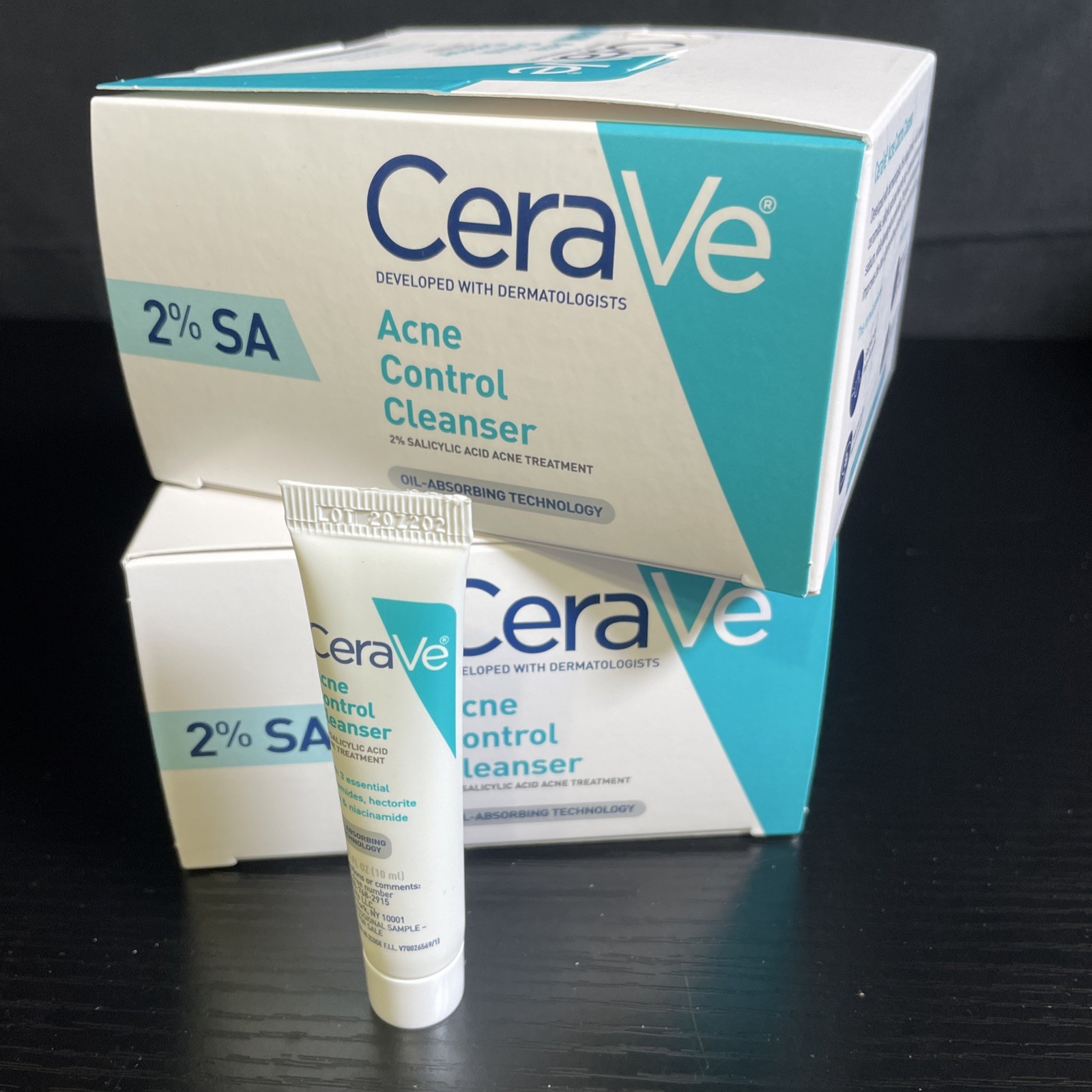 CeraVe Acne Control Cleanser 0.34oz Travel Size Lot of 30 Exp 01/2027