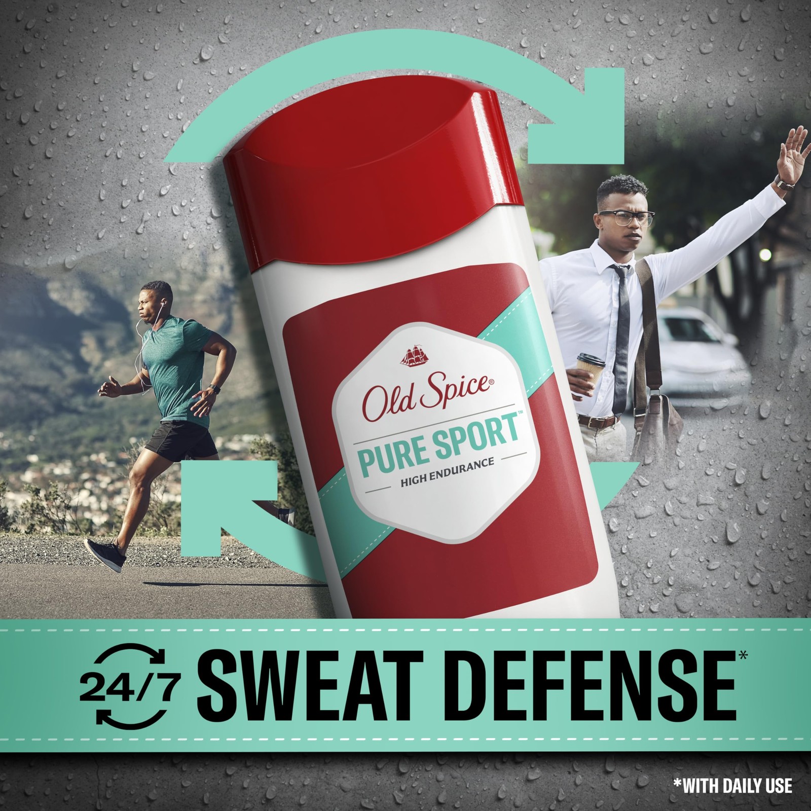 Old Spice Antiperspirant Deodorant For Men, High 3 Ounce (Pack of 2), RED