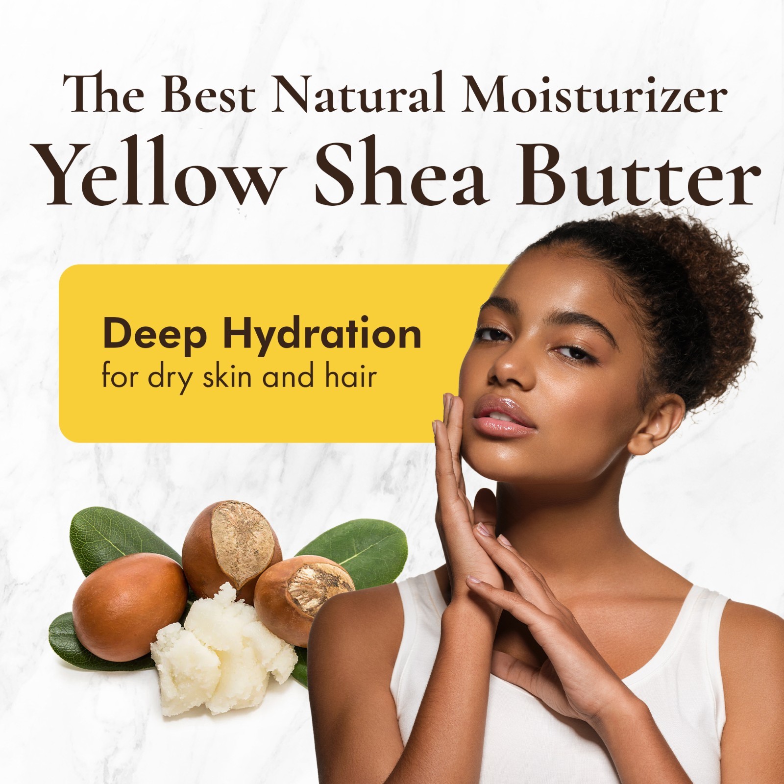 Raw African Shea Butter 5 LB YELLOW – Unrefined 100% Pure Natural Ghana Grade A