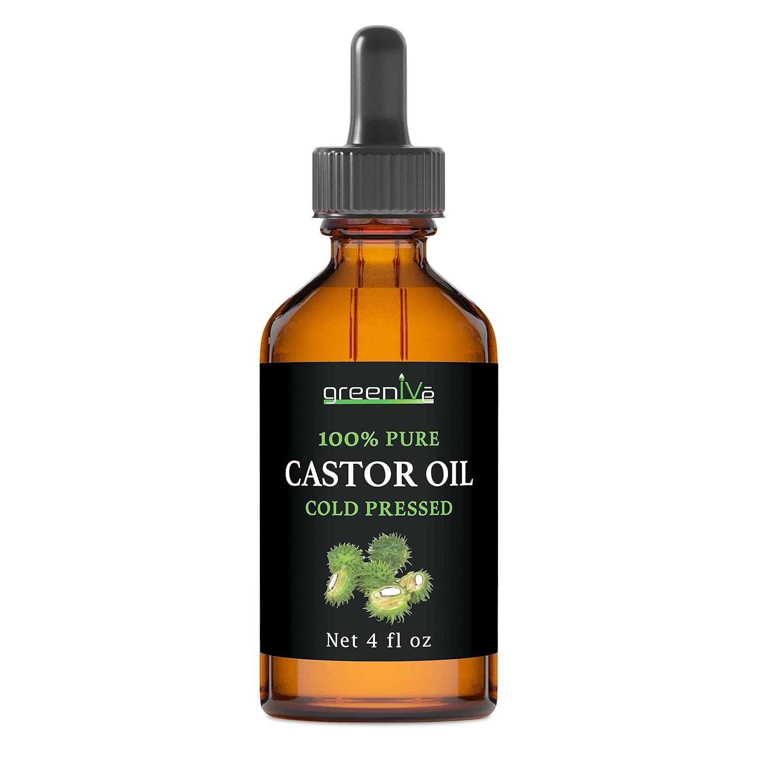 100% Pure Castor Oil – Cold-Pressed, Hexane-Free – Hair, Eyebrows, Eyel