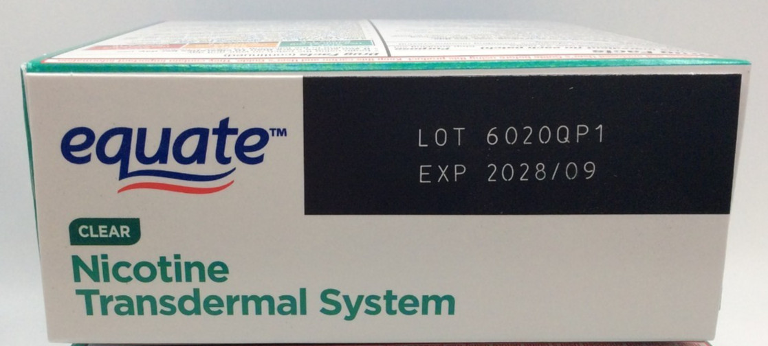 Equate Stop Smoking Patch 14 Clear Patches Step 1 – 21 mg Exp 09/2028