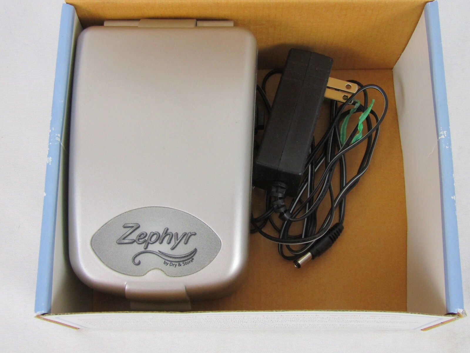 Zephyr By Dry & Store Hearing Aid Dryer-Model ZTR-Silver-Original Box-EUC