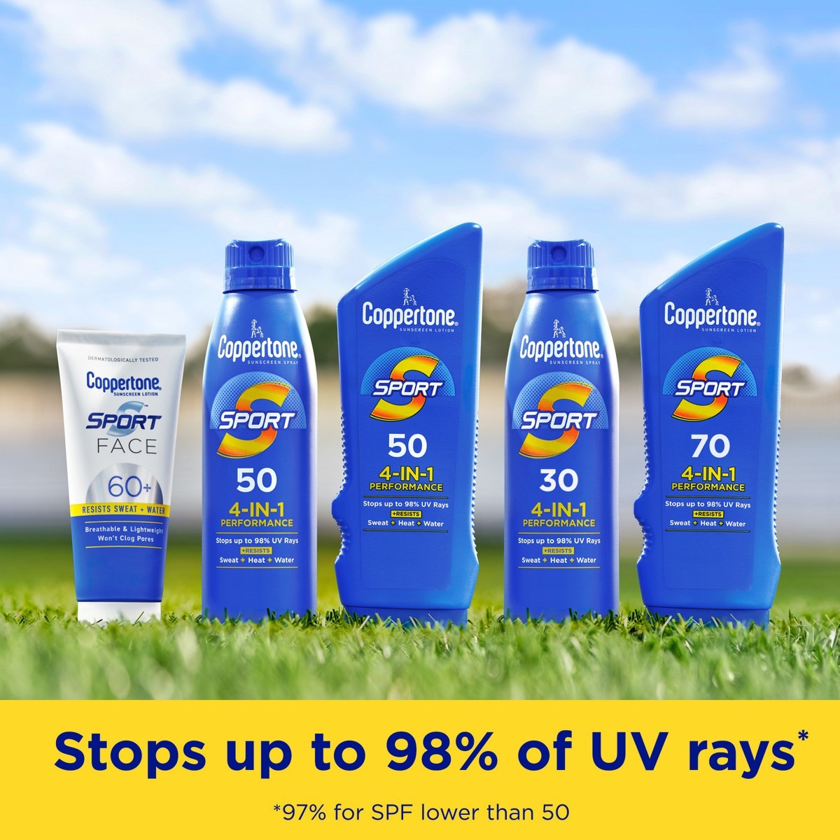 Coppertone Sport Sunscreen Spray – SPF 30 – Twin Pack 11oz:Whole Body Protection