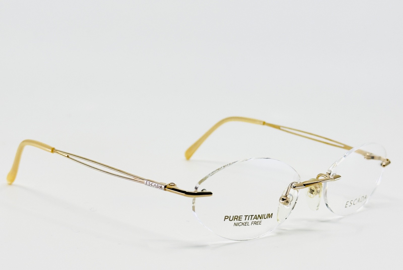 NEW ESCADA E92X GLD Gold Rimless (Chassis) Rimless Eyeglasses N/A-16-135 B:N/A