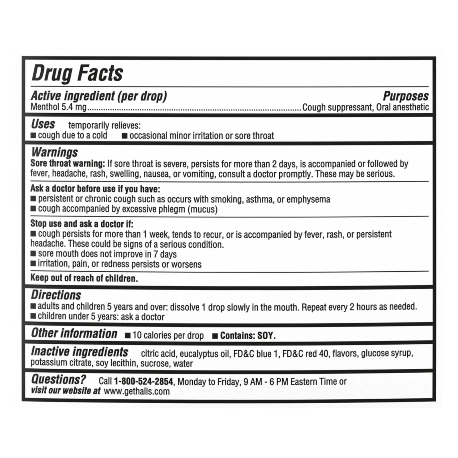 HALLS Relief Mentho-Lyptus Cough Drops, Economy Pack, 80 Count, Free Shipping