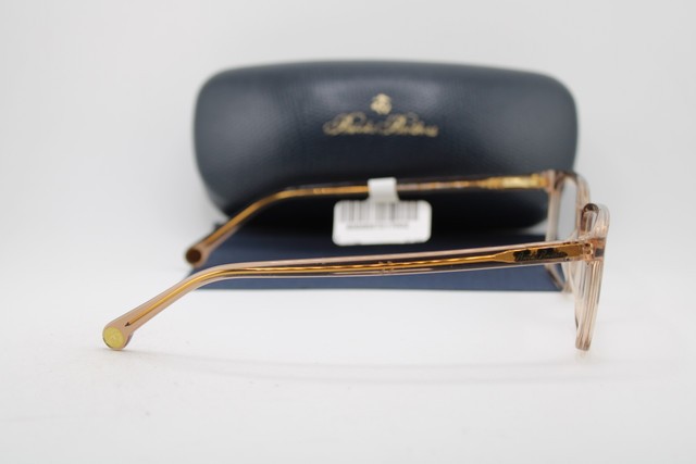 NEW BROOKS BROTHERS B.B. 2033 6143 CLEAR BROWN GOLD AUTHENTIC EYEGLASSES 54-17