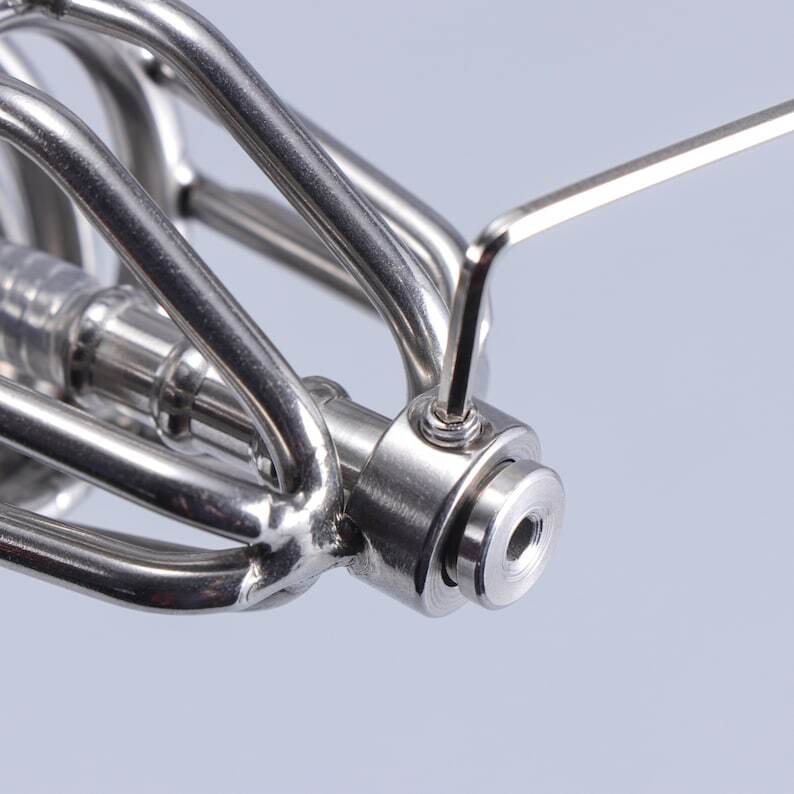 Stainless Steel Chastity Cage 6cm Length 3.2cm Inner Diameter Lockable Male