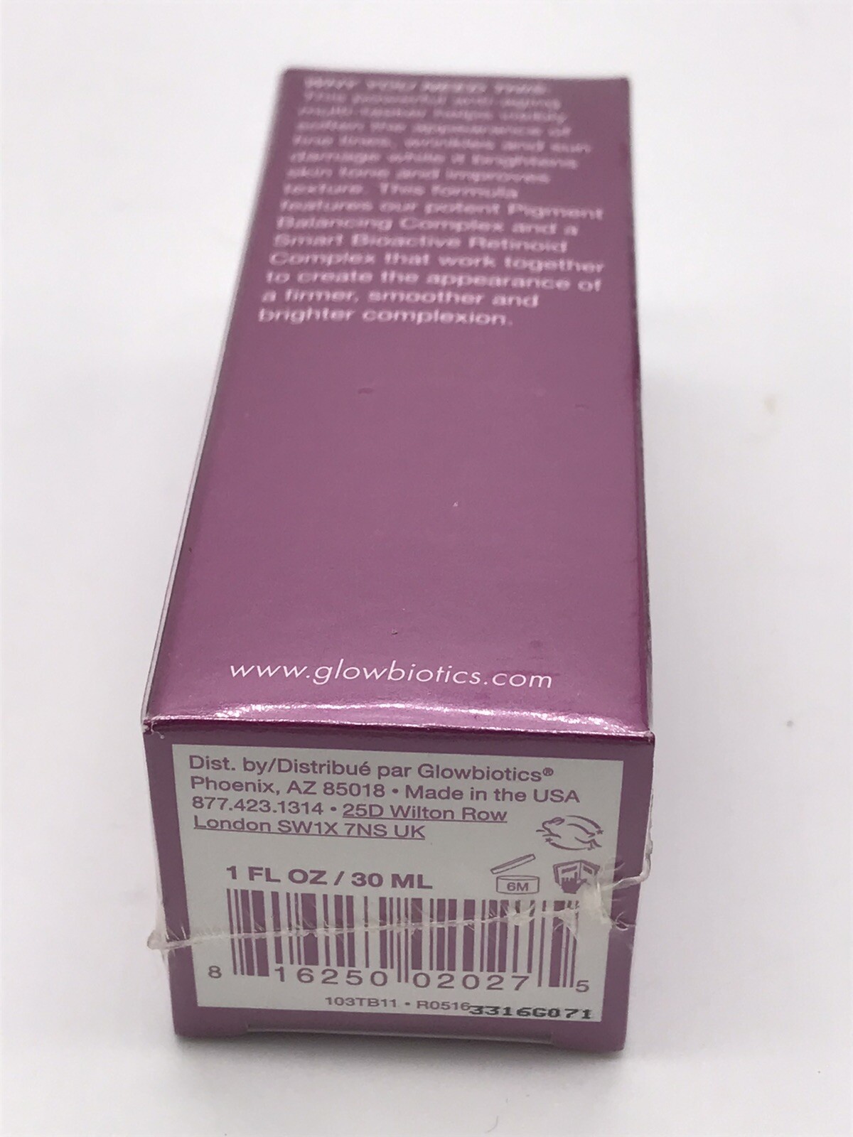 Glowbiotics Retinol Anti-Aging & Brightening PM Face & Neck 1 oz
