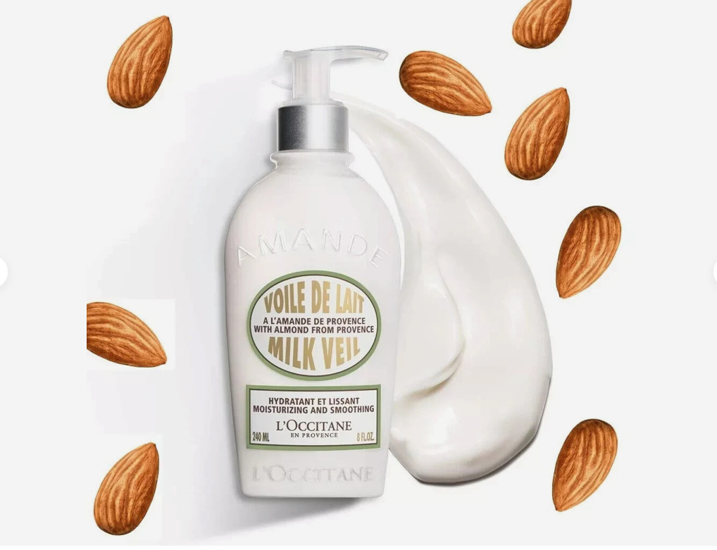 Almond Milk Veil by L’OCCITANE 240ml/8oz Body Lotion NEW Pump