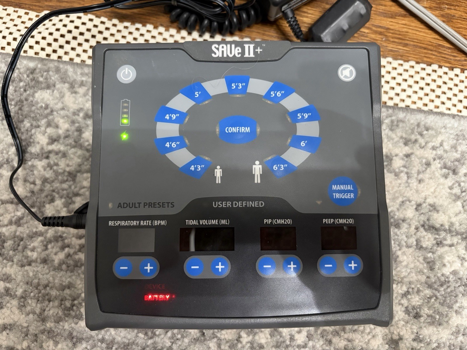Fully Functional SAVE II+ Ventilator. Comes With Two In Date Circuits/Charger