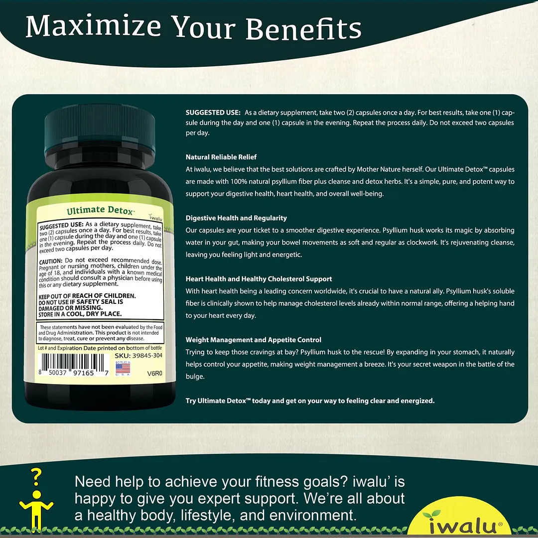 14 Day Cleanse | Best Supplement Capsule Pill Men Women FREE SHIP