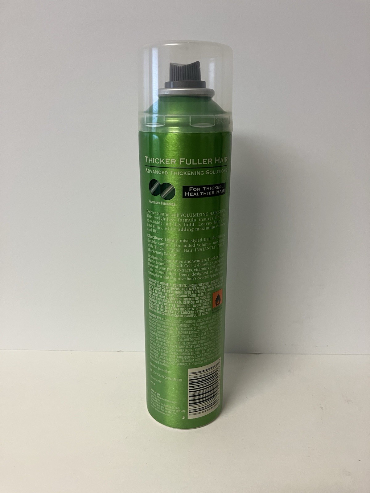 Thicker Fuller Hair Cell-U-Plex Weightless Volumizing Hairspray 8 fl oz NOS