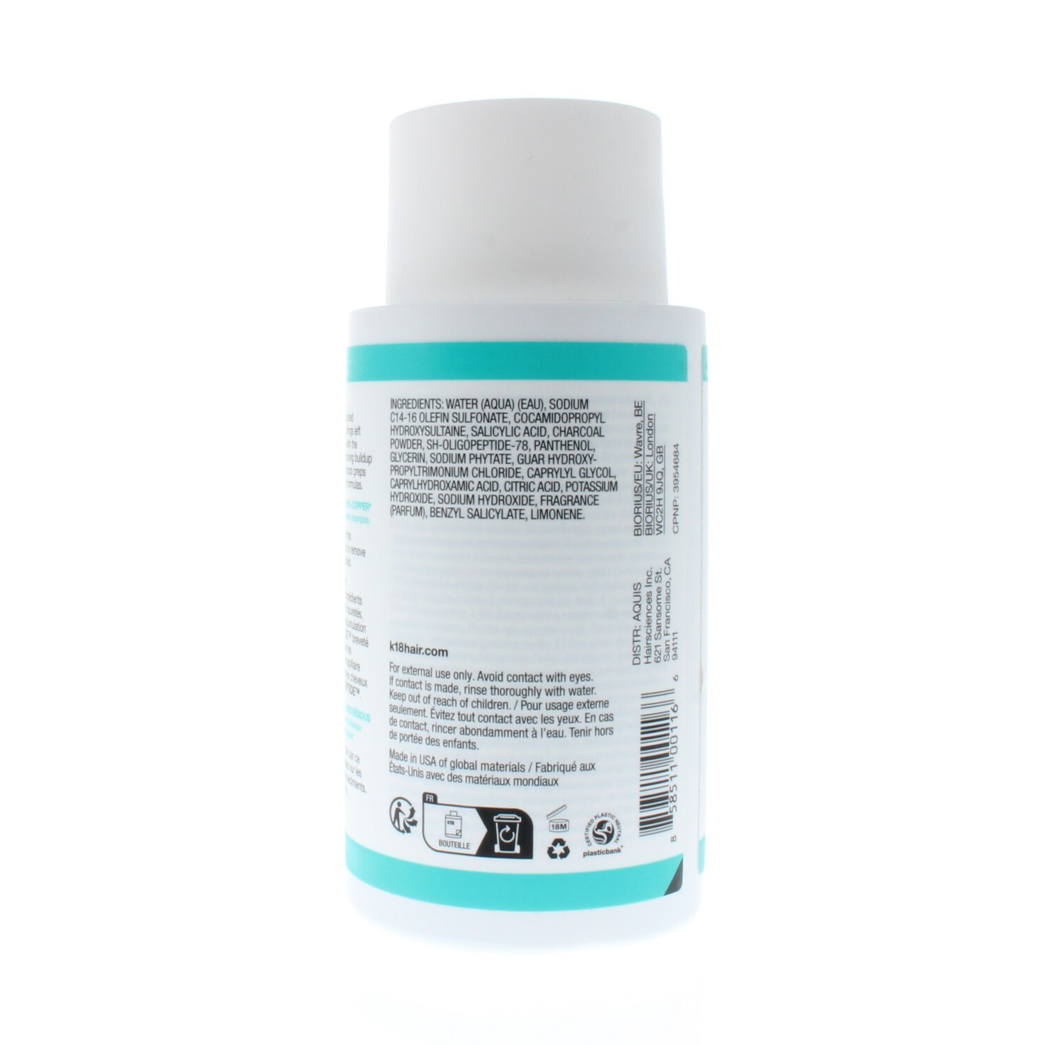 K18 Biomimetic Hairscience Peptide Prep pH Detox Shampoo 8.5oz/250ml