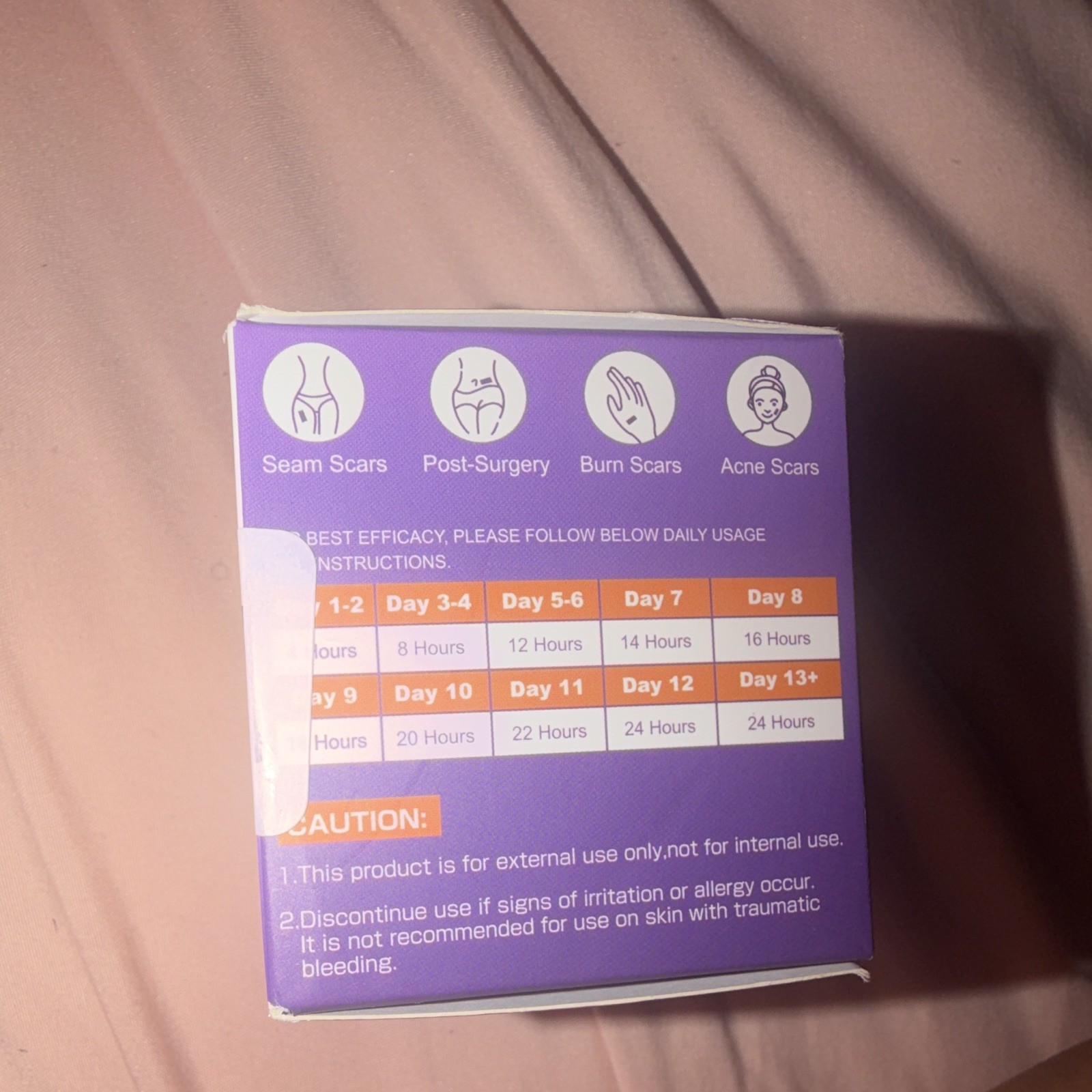 Medical Grade Silicone Scar Reducer Sheet Roll 1.6 in x 59 in Breathable