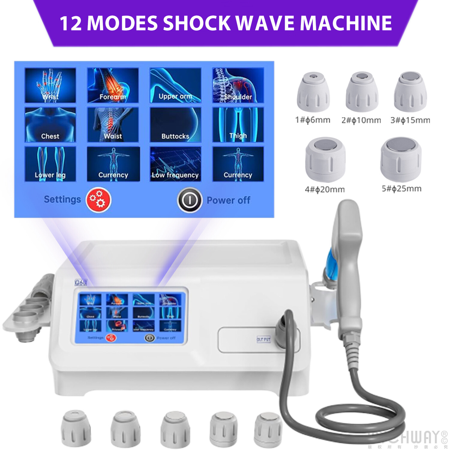 Kalecope Shockwave Therapy Machine Pneumatic Shockwave Pain Relief ED Treatment