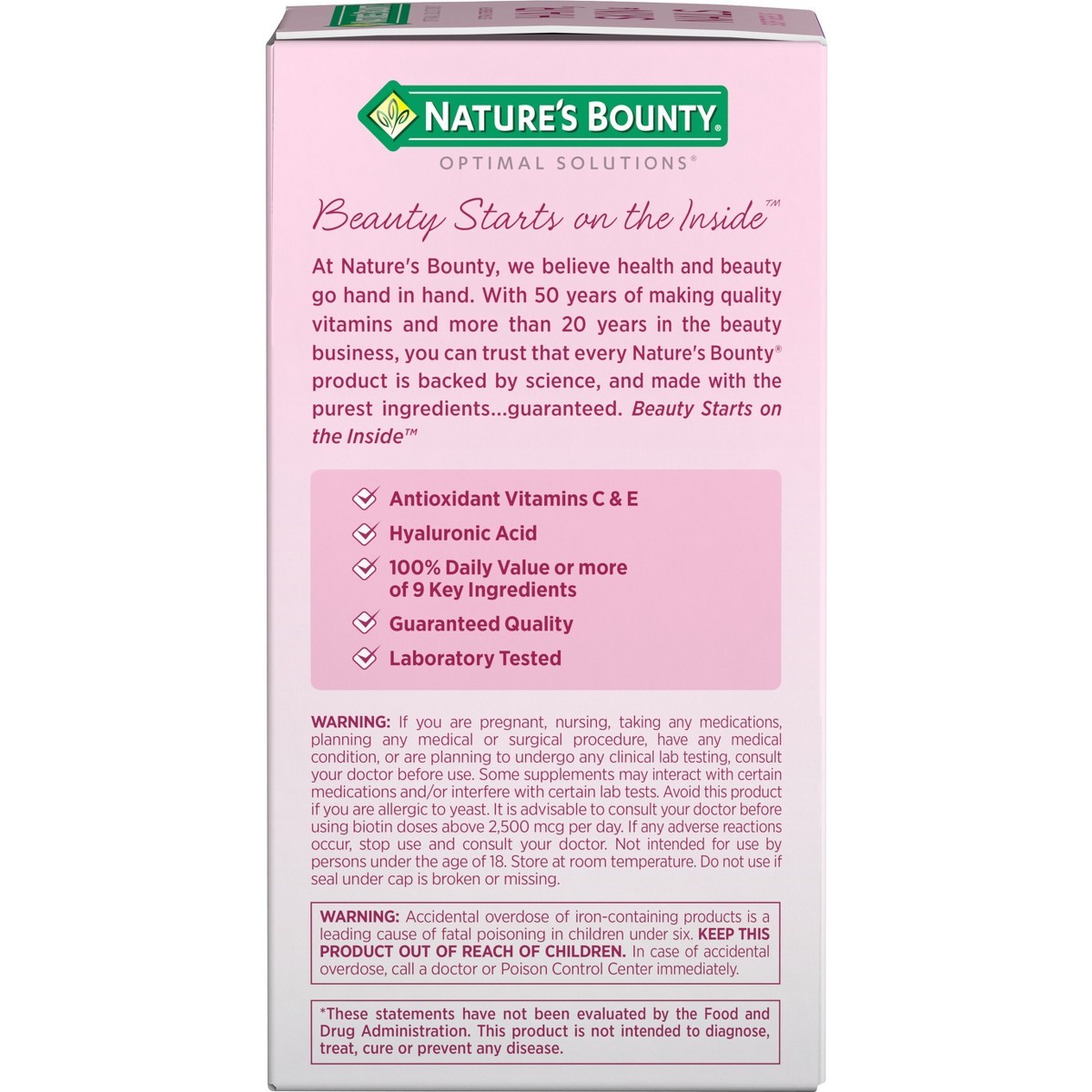 Nature’s Bounty Optimal Solutions Extra Strength Hair, Skin Biotin – 150ct