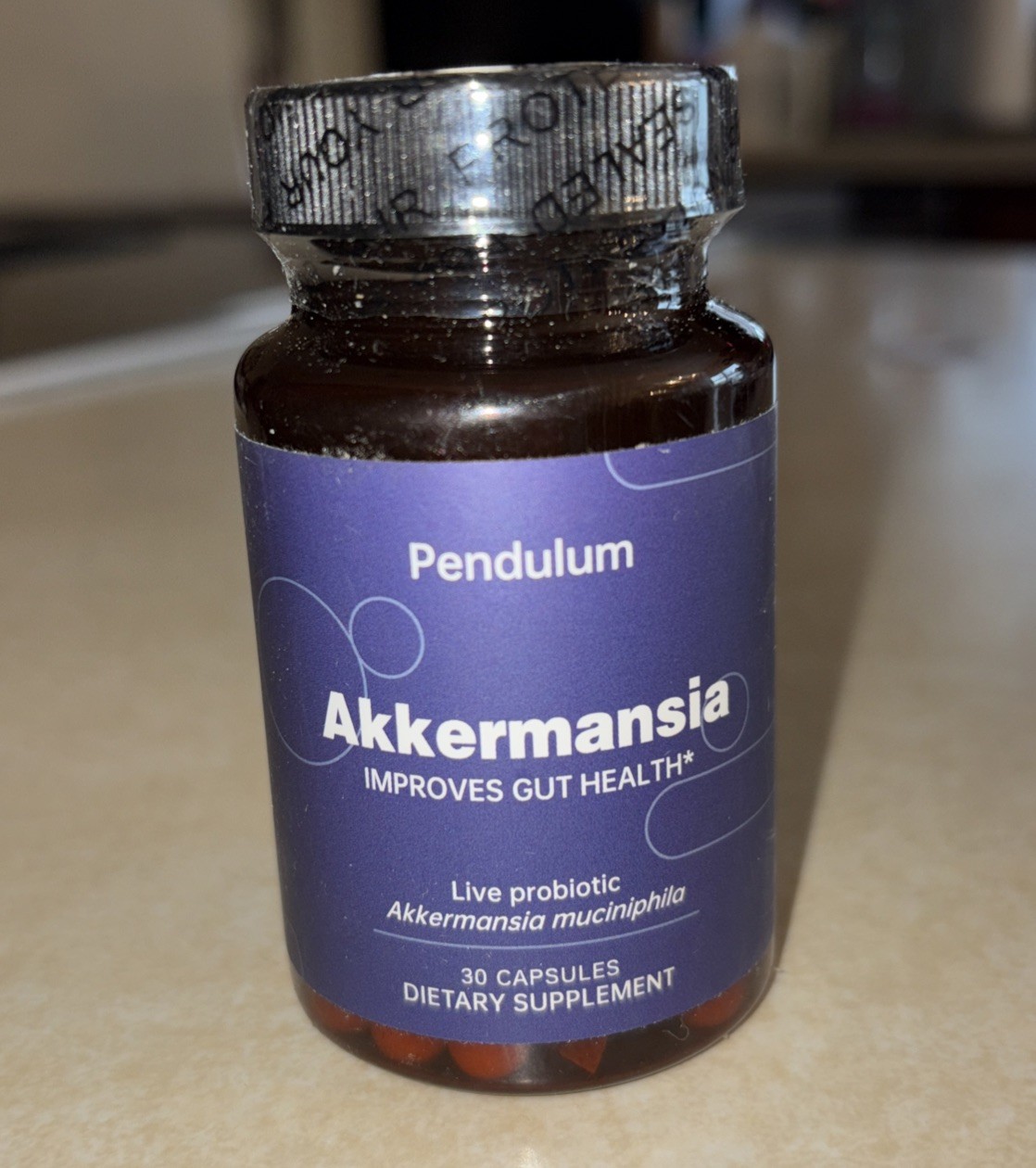 Pendulum Akkermansia 30 Capsules Improves Gut Health Live Probiotic BB: 12/25