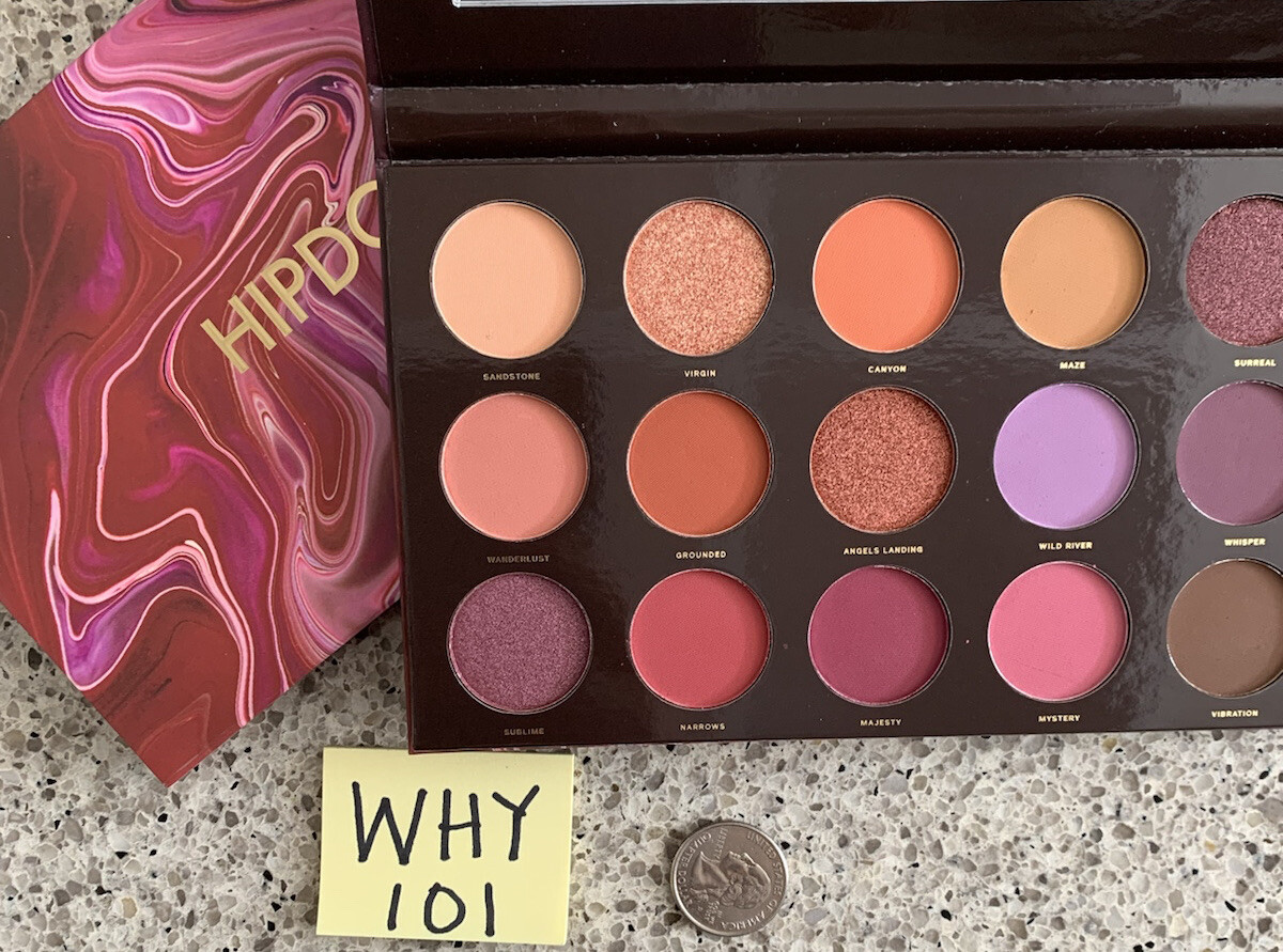 HIPDOT Zion (Utah Sandstones) Eyeshadow Pressed Pigment Palette 15 Shades;RET$30