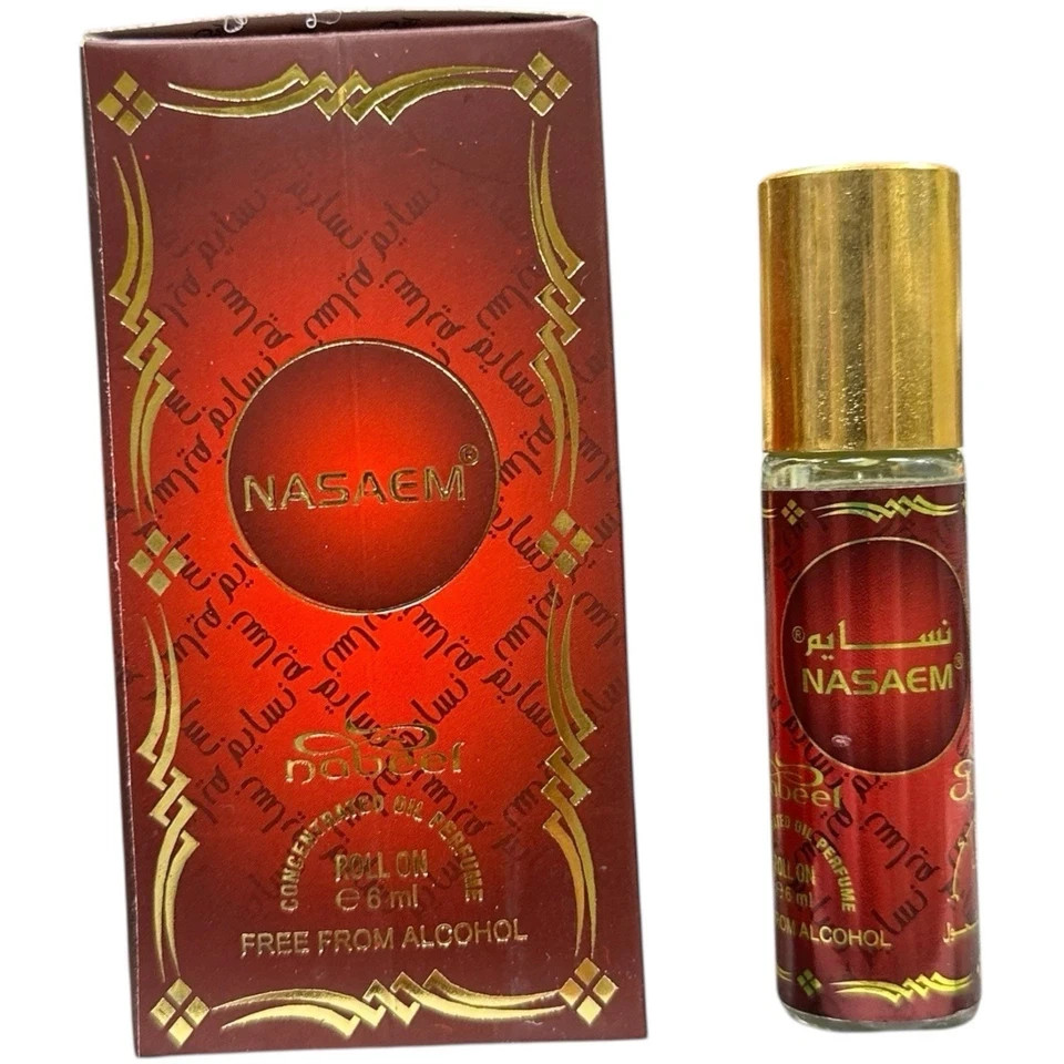 Nabeel Concentrated Perfume Oil Roll On Arabian Attar Ittar 6x6ml – Nasaem