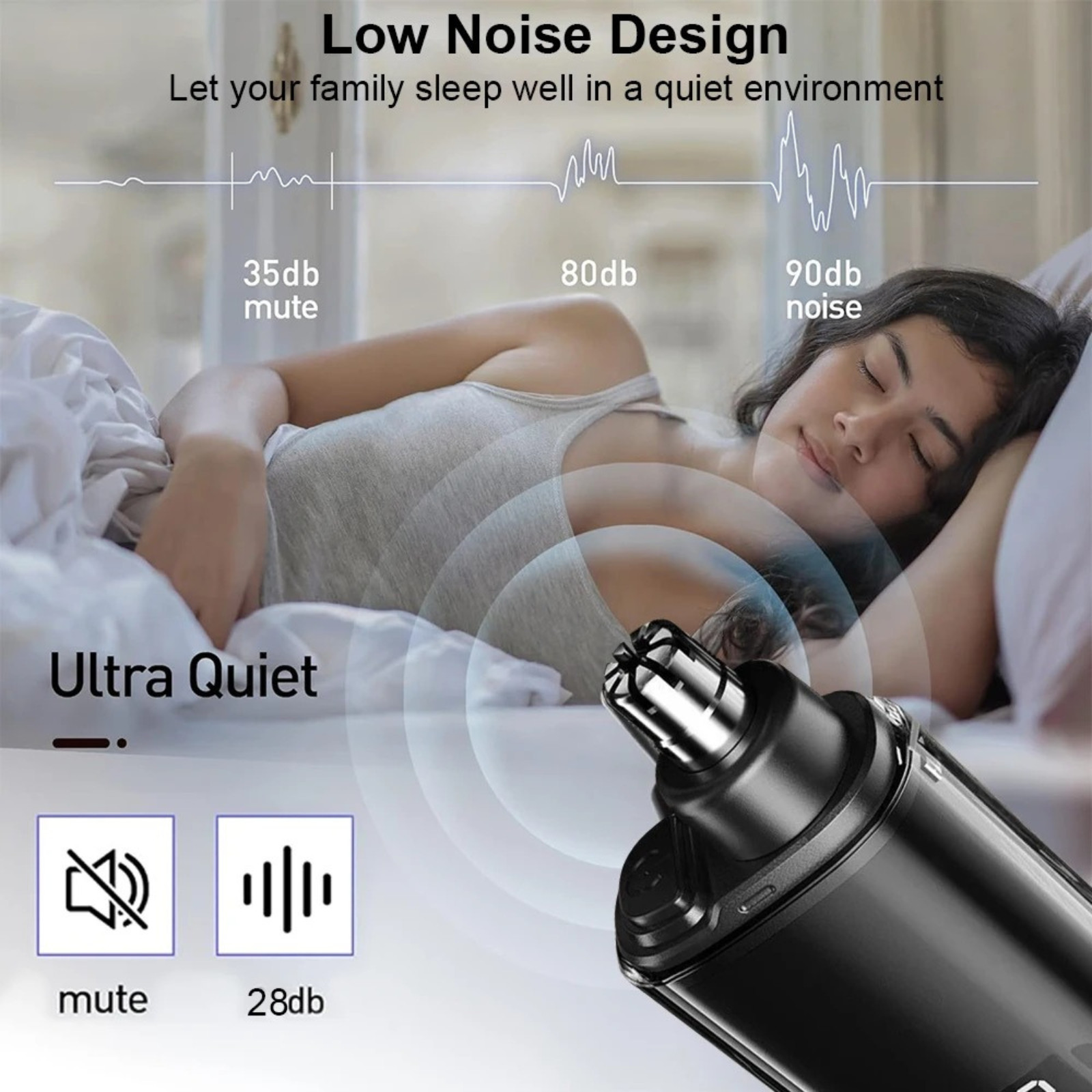 USB Rechargeable Nose Ear Hair Trimmer for Men Portable Clipper Original