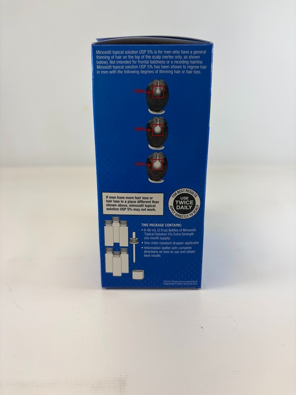 Kirkland Minoxidil 5% Extra Strength for Men Hair Regrowth 1 Box EXP 8/2027