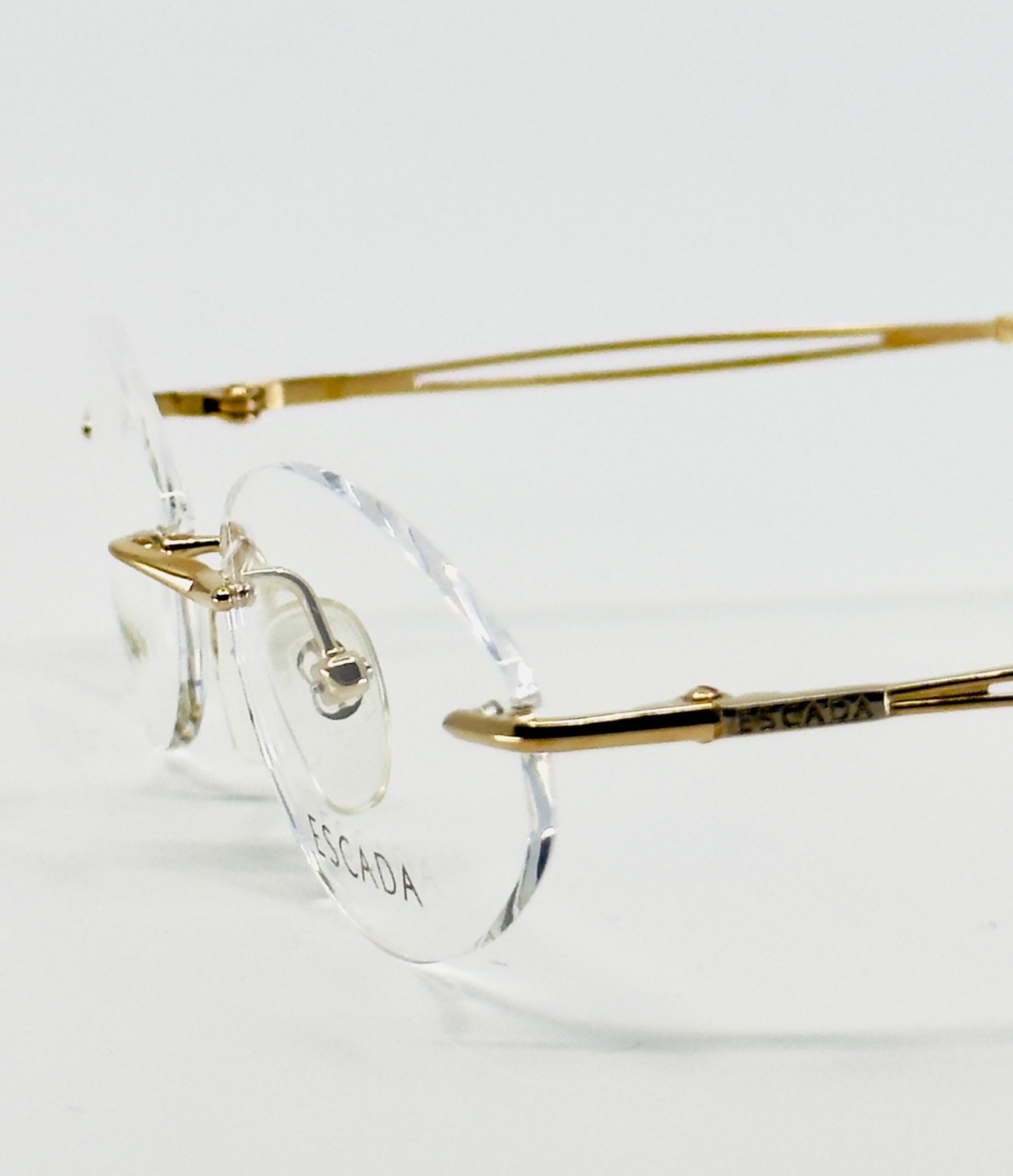 NEW ESCADA E92X GLD Gold Rimless (Chassis) Rimless Eyeglasses N/A-16-135 B:N/A
