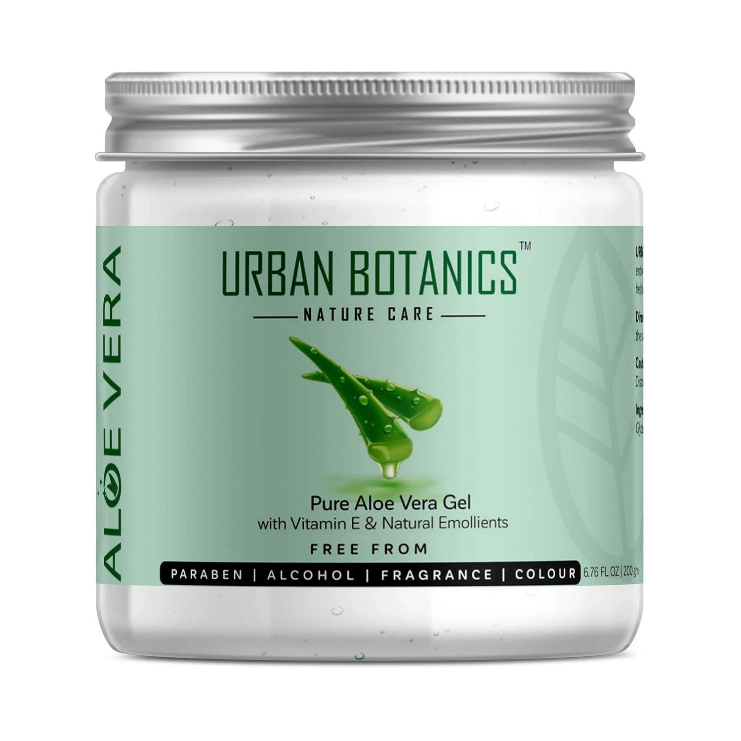 UrbanBotanics Pure Aloe Vera Skin/Hair & Face Gel With Vitamin E Natural 200gm