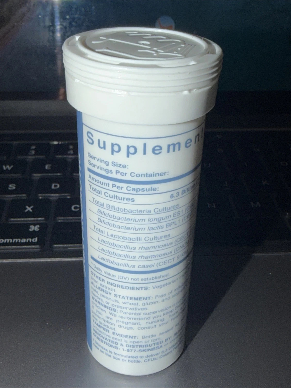 Skinesa #1 Skin Probiotic, Clean Ingredients, Promotes Clear Smooth Healthy Skin