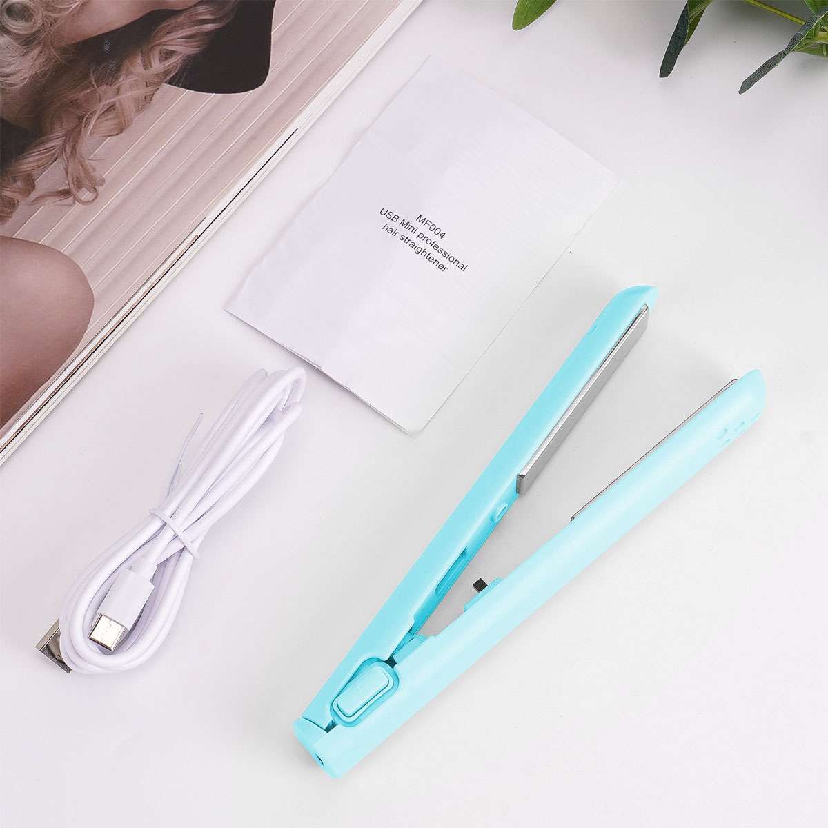 Mini Dual Purpose Curling Iron,Upgrade Small Hair Straightener,Portable 2 in 1