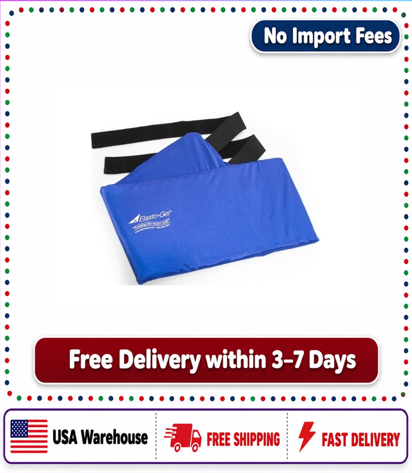 Elasto-Gel Hot/Cold All Purpose Therapy Wrap – No Import Fees !!