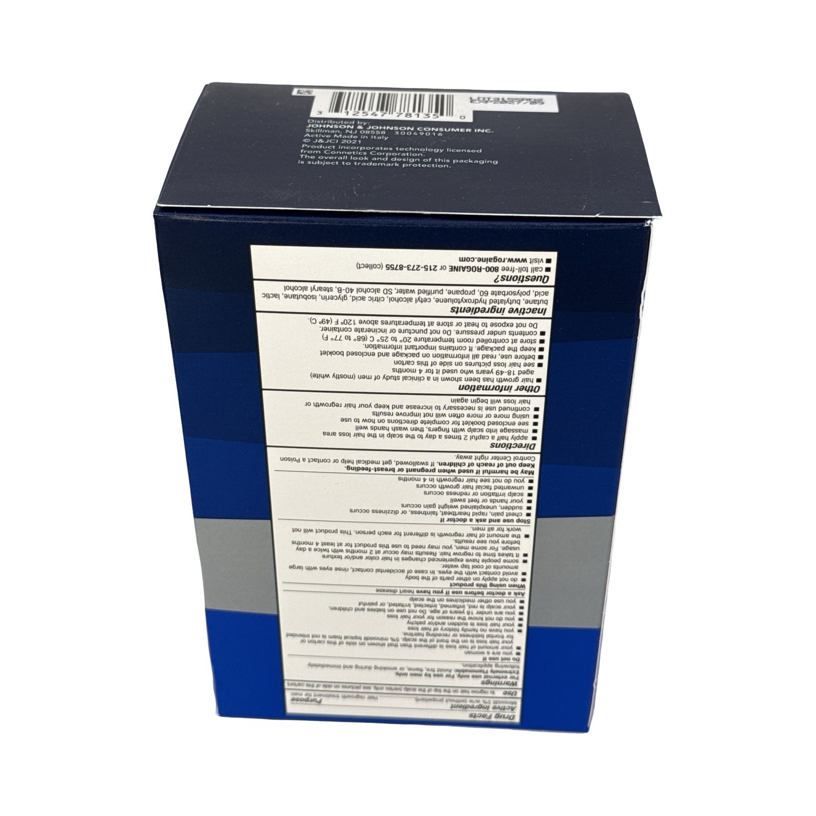 Rogaine Men’s 5% Minoxidil Foam Hair Regrowth Treatment, 3×2.11 oz, Exp 09/2027