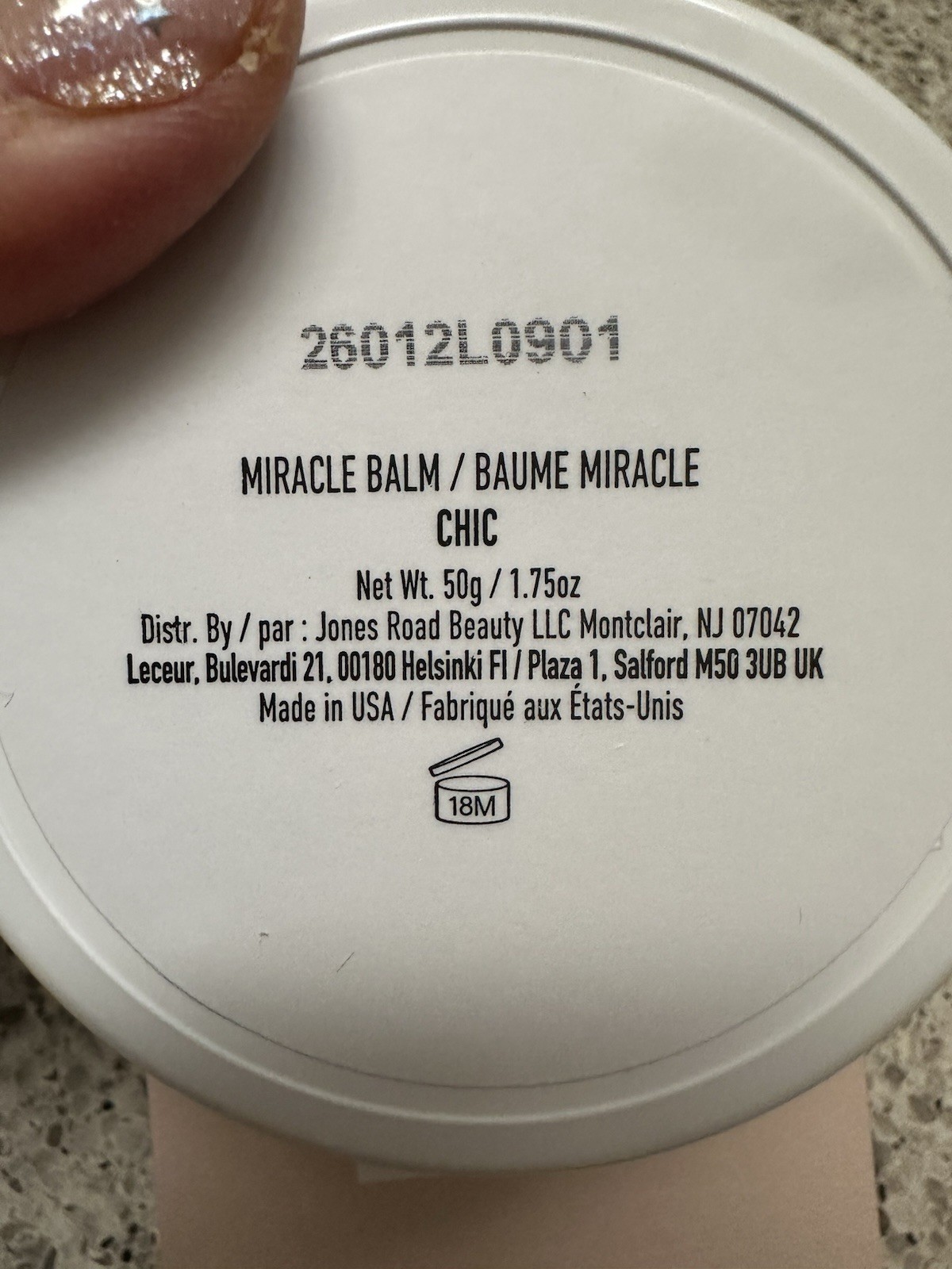 Jones Road Bobbi Brown Miracle Balm CHIC 1.75oz/50g FULL SZ NEW BOXED $38