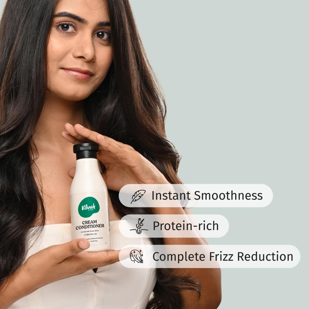 Vilvah Store Hair Cream Citrus Conditionerfor Dry And Frizzy Hairdeeply