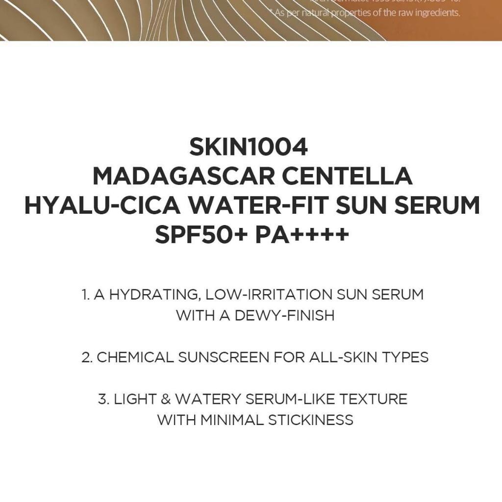 [SKIN1004] Madagascar Centella Glow 1004 Duo Ampoule 50ml +Water-Fit Sun Serum