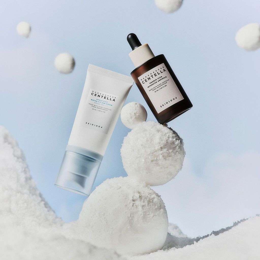 [SKIN1004] Madagascar Centella Glow 1004 Duo Ampoule 50ml +Water-Fit Sun Serum