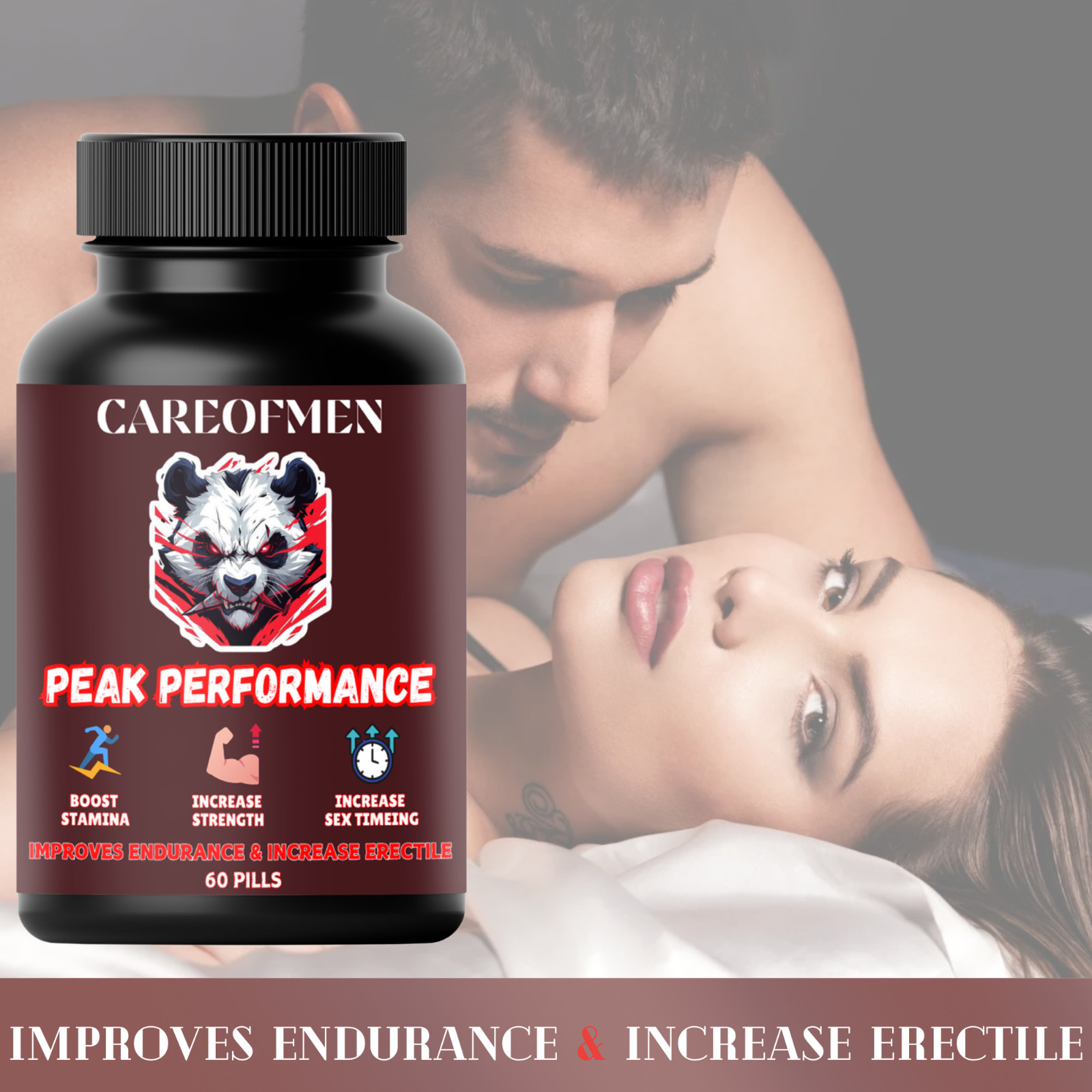 NEW . 60 Powerful Capsules . Works In 10 Minutes. 100% Money Back Guaranteed….