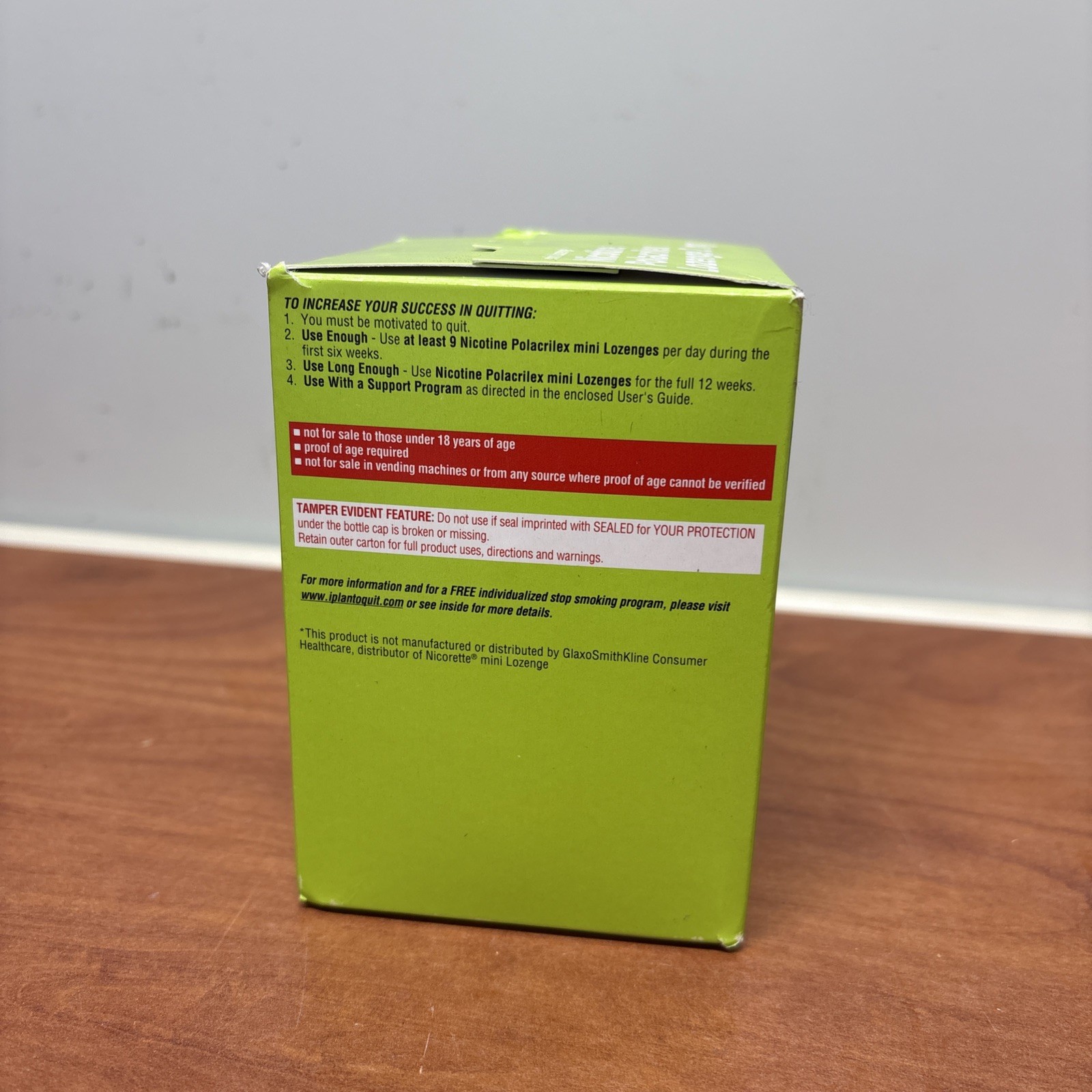 Amazon Basic Care Nicotine Polacrilex Mini Lozenge 2 mg (216 Ct) Exp 7/27