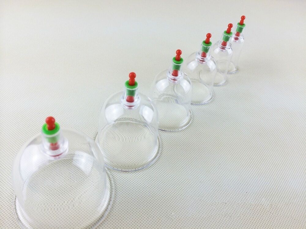 6Pack 3.0-6.6CM Vacuum Cupping Set Nipple Enlargement Pump Suction Enlarger h